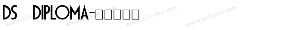DS Diploma字体转换